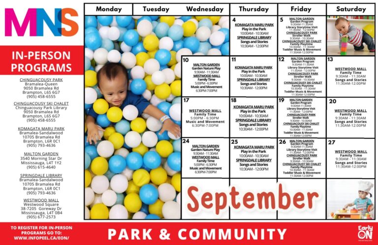 park and library calendar