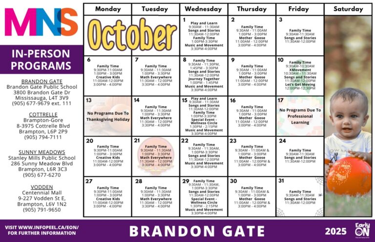 brandon gate calendar