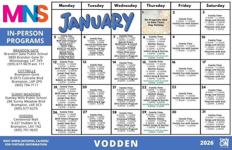 vodden calendar