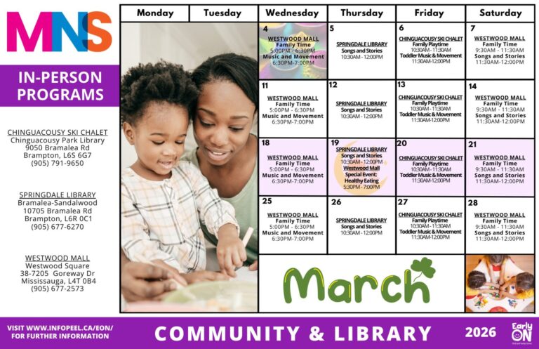 community & library calendar