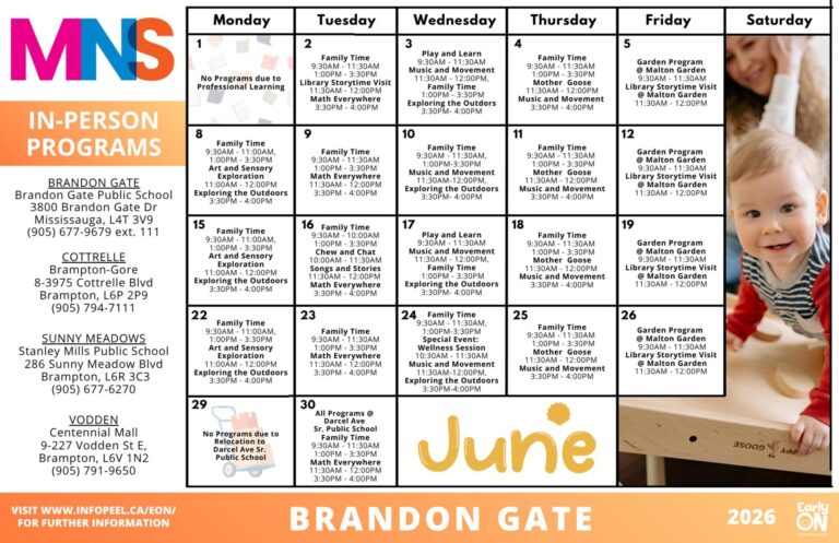 brandon gate calendar