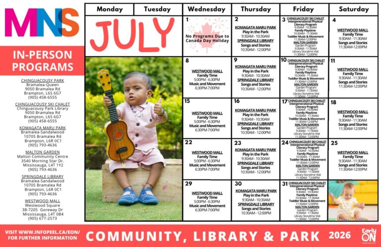 community & library calendar