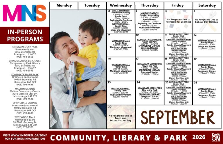 community & library calendar